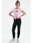Pembe Baskı Detaylı O Yaka Çok Renkli Bağlama Detaylı Kız Çocuk T-Shirt - 75113 6