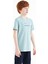 Açık Mavi Baskı Detaylı O Yaka Standart Kalıp Erkek Çocuk T-Shirt - 11117 8