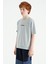 Tommy Life Gri Yazı Nakışlı O Yaka Oversize Erkek Çocuk T-Shirt - 11146 3