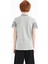 Gri Melanj Kol Baskı Detaylı Standart Kalıp Polo Yaka Erkek Çocuk T-Shirt - 11093 8
