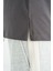 Koyu Gri O Yaka Yazı Baskılı Düşük Omuz Oversize Kız Çocuk T-Shirt - 75115 8