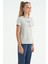 Gri Melanj O Yaka Baskı Detaylı Rahat Kalıp Kız Çocuk T-Shirt - 75129 4