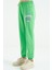 Neon Yeşil Yazı Nakışlı Standart Kalıp Jogger Kız Çocuk Eşofman Alt - 75120 2
