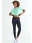 Su Yeşili Sırt Dekolteli Standart Kalıp O Yaka Kadın Crop T-Shirt - 97265 5