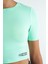 Su Yeşili Sırt Dekolteli Standart Kalıp O Yaka Kadın Crop T-Shirt - 97265 6