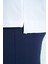 Beyaz O Yaka Baskı Detaylı Oversize Kısa Kol Kadın T-Shirt - 97263 7