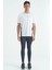 Antrasit Logo Baskılı Yüksel Bel Slim Fit Aktif Spor Erkek Tayt - 84989 6