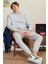 Taş Kapüşonlu Ön Dikiş Detaylı Rahat Kalıp Erkek Sweatshirt - 88277 1