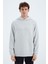 Taş Kapüşonlu Ön Dikiş Detaylı Rahat Kalıp Erkek Sweatshirt - 88277 3