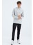 Taş Kapüşonlu Ön Dikiş Detaylı Rahat Kalıp Erkek Sweatshirt - 88277 6