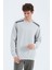 Taş O Yaka Omuz Şerit Detaylı Rahat Kalıp Erkek Sweatshirt - 88279 7