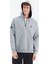 Tommy Life Gri Melanj Kapüşonlu Yarım Fermuarlı Cep Detaylı Rahat Kalıp Erkek Sweatshirt - 88294 7