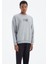 Gri Melanj O Yaka Baskı Detaylı Rahat Kalıp Erkek Sweatshirt - 88284 6