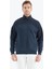 Tommy Life İndigo Fermuarlı Erkek Sweatshirt - 88314 3