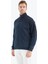 Tommy Life İndigo Fermuarlı Erkek Sweatshirt - 88314 7