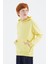 Sarı Kapüşonlu Basic Erkek Çocuk Sweatshirt - 11181 1