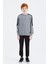 Tommy Life Gri Melanj Basic O Yaka Erkek Çocuk Sweatshirt - 11182 5