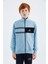 Açık Mavi Dik Yaka Erkek Çocuk Sweatshirt - 11183 2