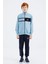 Açık Mavi Dik Yaka Erkek Çocuk Sweatshirt - 11183 4
