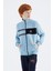 Açık Mavi Dik Yaka Erkek Çocuk Sweatshirt - 11183 5