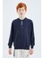 Tommy Life İndigo O Yaka Erkek Çocuk Sweatshirt - 11178 2