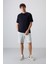 Lacivert Pamuklu Kalın Yumuşak Dokulu Oversize Fit Baskılı Erkek T-Shirt - 88342 5