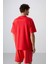 Fiesta Pamuklu Kalın Yüzeyi Dokulu Oversize Fit Basic Erkek T-Shirt - 88340 5