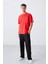 Fiesta Pamuklu Kalın Yüzeyi Dokulu Oversize Fit Baskılı Erkek T-Shirt - 88338 2