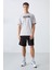 Taş Pamuklu Kalın Yumuşak Dokulu Oversize Fit Baskılı Erkek T-Shirt - 88331 2