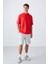 Fiesta Pamuklu Kalın Yüzeyi Dokulu Oversize Fit Basic Erkek T-Shirt - 88335 2