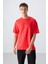 Fiesta Pamuklu Kalın Yumuşak Dokulu Oversize Fit Baskılı Erkek T-Shirt - 88325 1