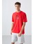 Fiesta Pamuklu Kalın Yumuşak Dokulu Oversize Fit Baskılı Erkek T-Shirt - 88332 1