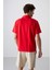 Fiesta Pamuklu Kalın Yumuşak Dokulu Oversize Fit Baskılı Polo Yaka Erkek T-Shirt - 88347 5