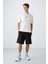 Tommy Life Ekru Pamuklu Kalın Yumuşak Dokulu Oversize Fit Baskılı Erkek T-Shirt - 88328 2