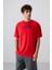 Fiesta Pamuklu Kalın Yumuşak Dokulu Oversize Fit Baskılı Erkek T-Shirt - 88329 4