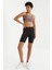 Gül Kurusu Çapraz Sırt Detaylı Slim Fit U Yaka Pedli Kadın Spor Büstiyer - 97121 4