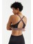 Gül Kurusu Çapraz Sırt Detaylı Slim Fit U Yaka Pedli Kadın Spor Büstiyer - 97121 8