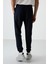Lacivert Pamuklu Yumuşak Dokulu Comfort Fit Nakışlı Erkek Jogger - 82123 6