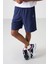 İndigo Polyester Kalın Yumuşak Comfort Fit Erkek Şort - 81268 1