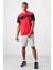 Kırmızı Polyester Nefes Alan Dokulu İnce Esnek Standart Fit Erkek Performans T-Shirt - 88396 2