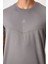 Koyu Gri Polyester Nefes Alan Dokulu İnce Esnek Standart Fit Erkek Performans T-Shirt - 88391 2