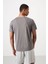 Koyu Gri Polyester Nefes Alan Dokulu İnce Esnek Standart Fit Erkek Performans T-Shirt - 88391 5