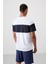 Beyaz Polyester Nefes Alan Dokulu İnce Esnek Standart Fit Erkek Performans T-Shirt - 88396 5