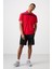 Kırmızı Polyester Nefes Alan Dokulu İnce Esnek Standart Fit Polo Yaka Erkek Performans T-Shirt - 88392 2