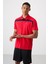 Kırmızı Polyester Nefes Alan Dokulu İnce Esnek Standart Fit Polo Yaka Erkek Performans T-Shirt - 88392 4