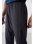 Antrasit Polyester İnce Yumuşak Comfort Fit Erkek Eşofman Alt - 82120 3