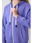 Eflatun Pamuklu Içi Tüylü Yumuşak Dokulu Standart Fit Nakışlı Kız Çocuk sweatshirt - 75149 2