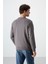 Tommy Life Koyu Gri Basic O Yaka Rahat Form Erkek Sweatshirt - 88053 5