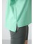 Su Yeşili Penye Modal Yumuşak Tuşeli Oversize Fit Basic Kadın T-Shirt- 97285 4