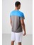 Koyu Gri Polyester Nefes Alan Dokulu İnce Esnek Standart Fit Erkek Performans T-Shirt - 88386 5